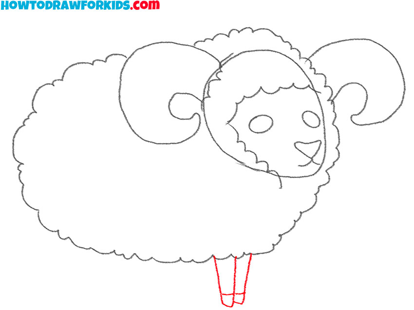 how to draw a ram for beginners