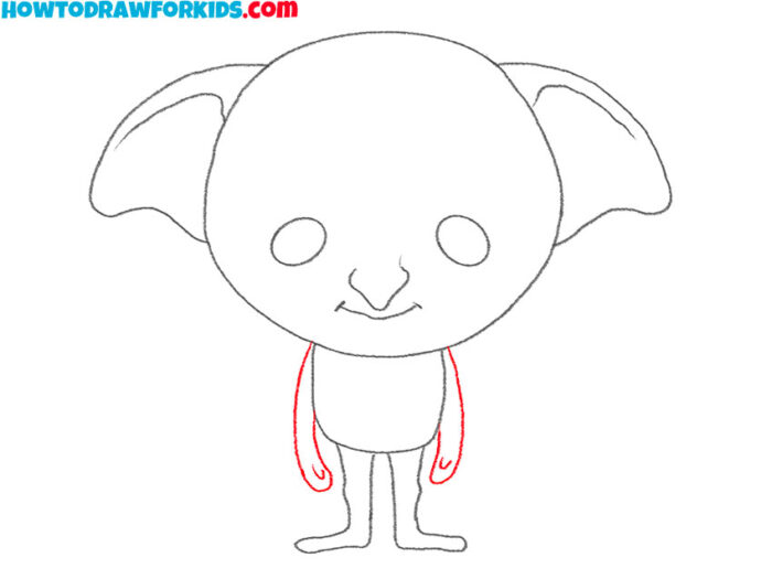 How to Draw Dobby Step by Step - Easy Drawing Tutorial For Kids