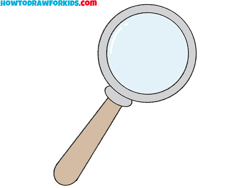 How to Draw a Magnifying Glass Easy Drawing Tutorial For Kids