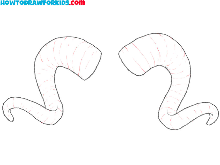 ram horns drawing guide