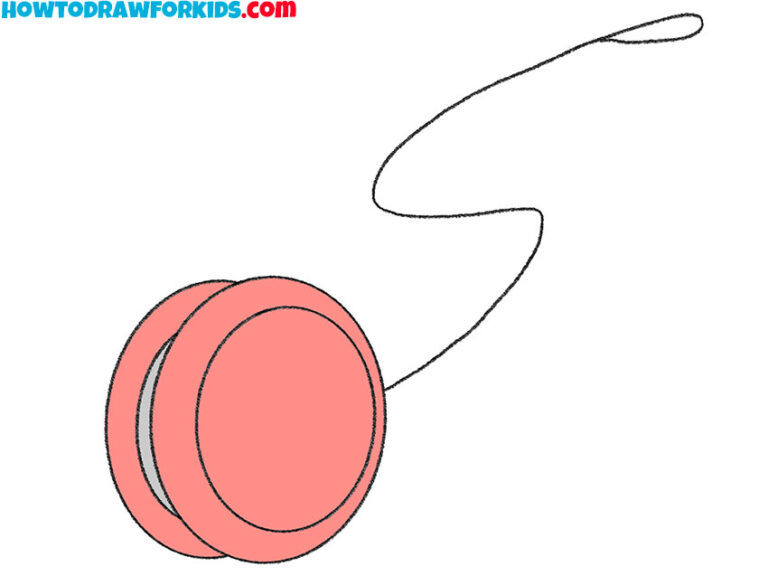 How to Draw a YoYo Step by Step Drawing Tutorial For Kids
