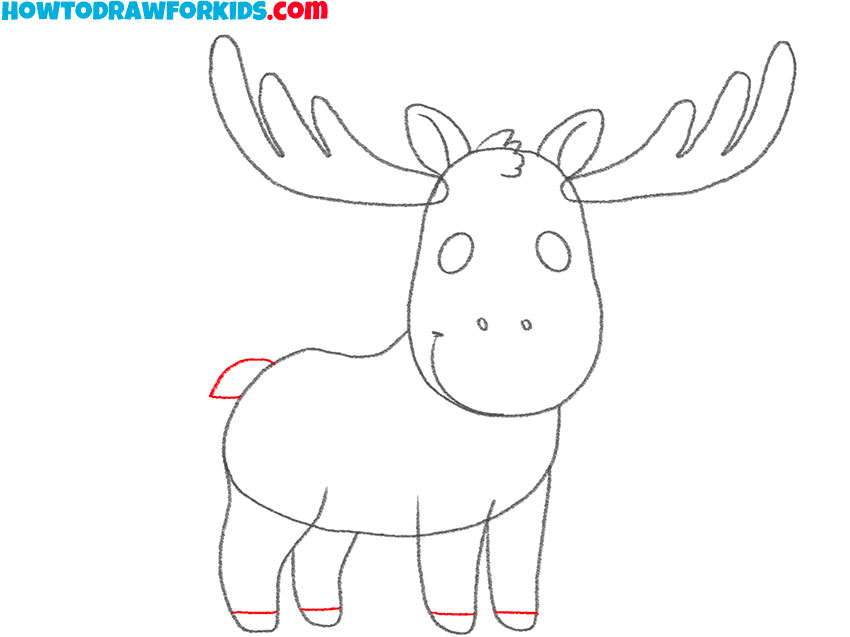 how to draw a moose cartoon