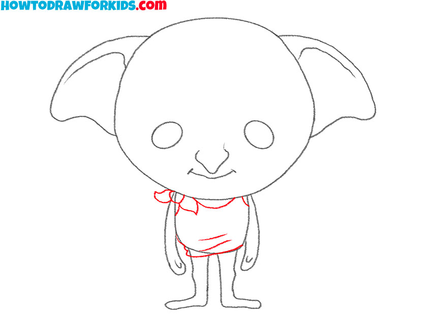 how to draw dobby for kids