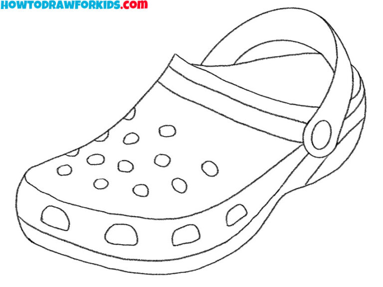 How to Draw Crocs Easy Drawing Tutorial For Kids