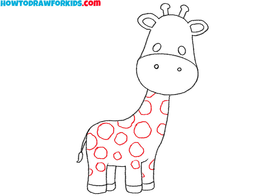 cute giraffe drawing lesson