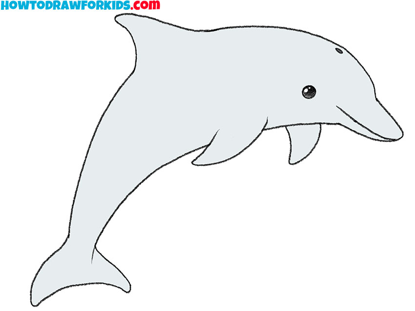  how to draw a dolphin jumping out of the water easy