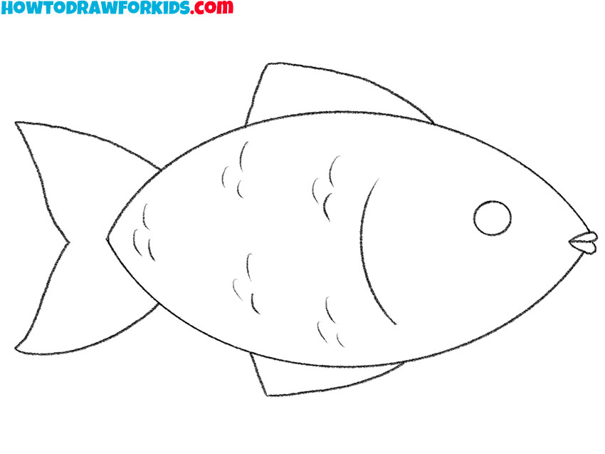 how to draw a fish drawing