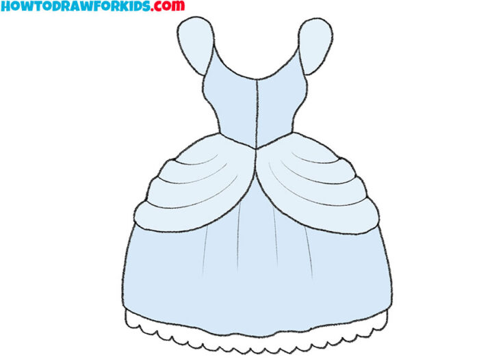 How to Draw a Princess Dress Easy Drawing Tutorial For Kids