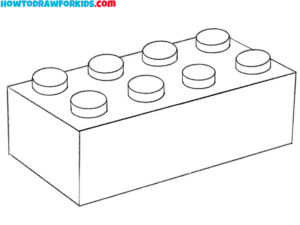 How to Draw a Lego Brick - Easy Drawing Tutorial For Kids