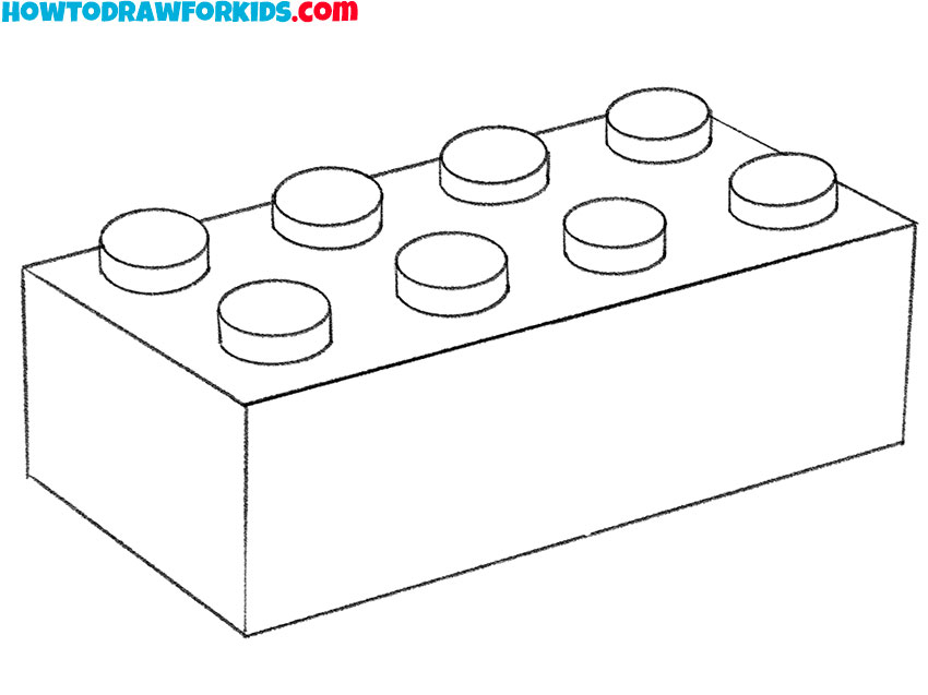 simple lego brick drawing
