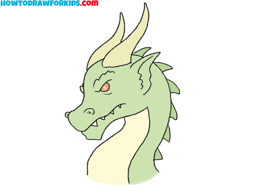 dragon head drawing lesson