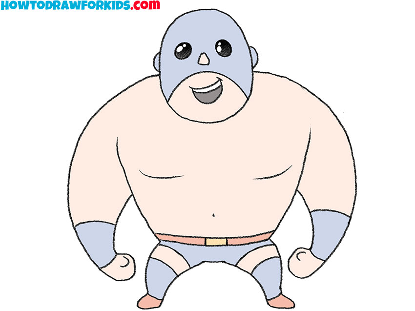 How to Draw a Wrestler Easy Drawing Tutorial For Kids