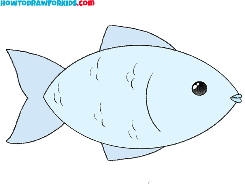 How to Draw a Cute Fish - Easy Drawing Tutorial For Kids