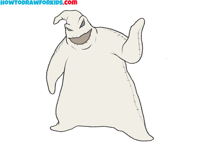 How to Draw Oogie Boogie - Easy Drawing Tutorial For Kids