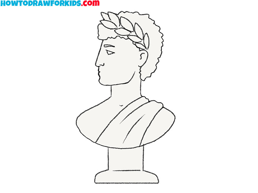 simple statue drawing