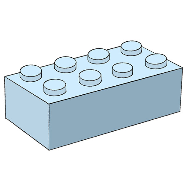 How to Draw a Lego Brick