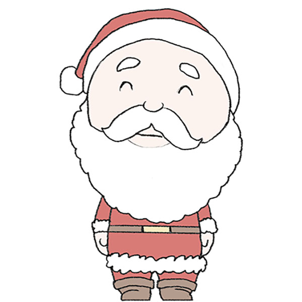 How to Draw a Santa Step by Step