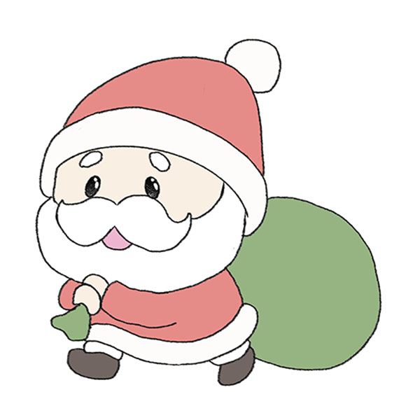 How to Draw Cute Santa