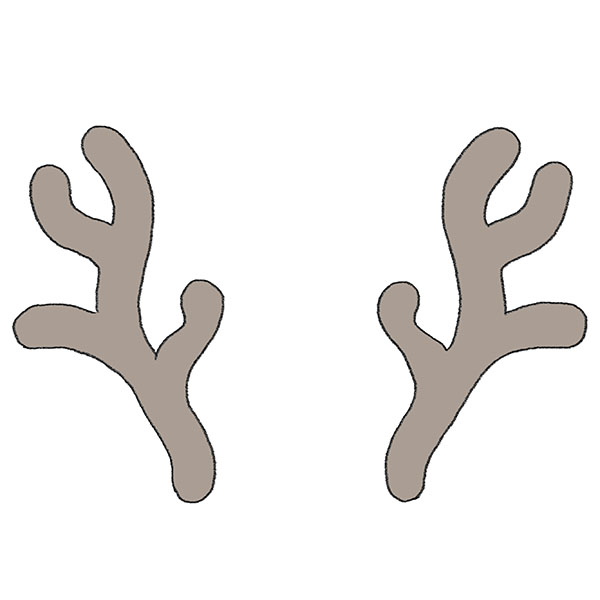 How to Draw Reindeer Antlers