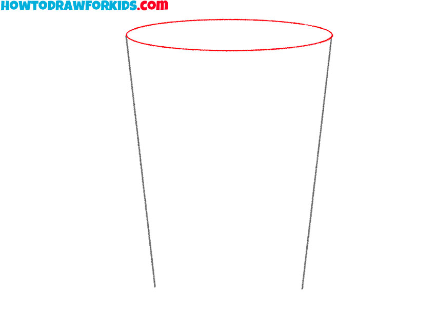 how to draw a glass of water with pencil