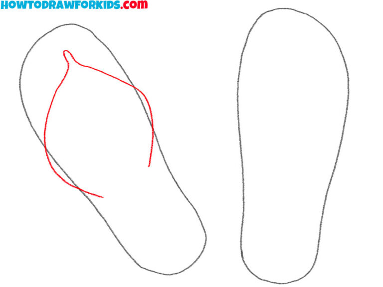How to Draw Sandals - Easy Drawing Tutorial For Kids