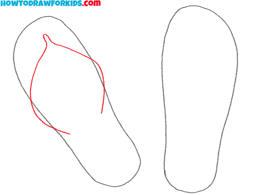how to draw sandals for beginners