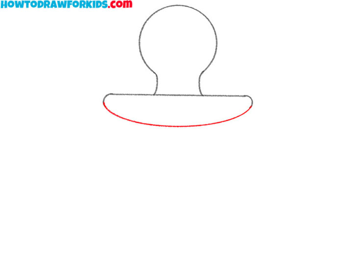 How to Draw a Pacifier Easy Drawing Tutorial For Kids