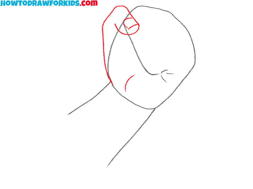 clenched fist drawing lesson step by step
