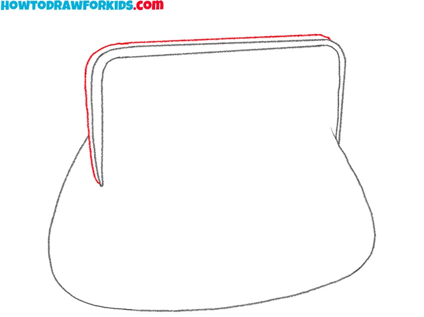 how to draw a cartoon purse