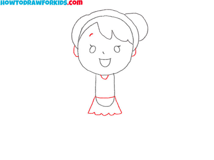 How to Draw a Cheerleader - Easy Drawing Tutorial For Kids