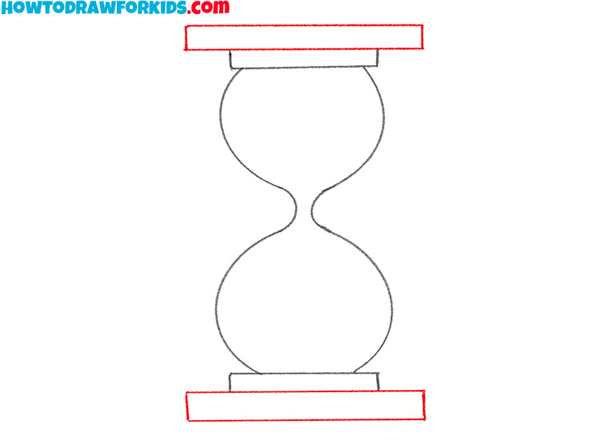 how to draw a realistic hourglass