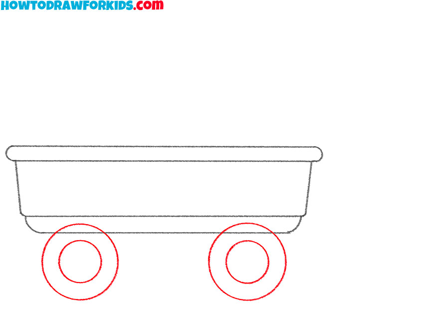 how to draw a wagon for kids
