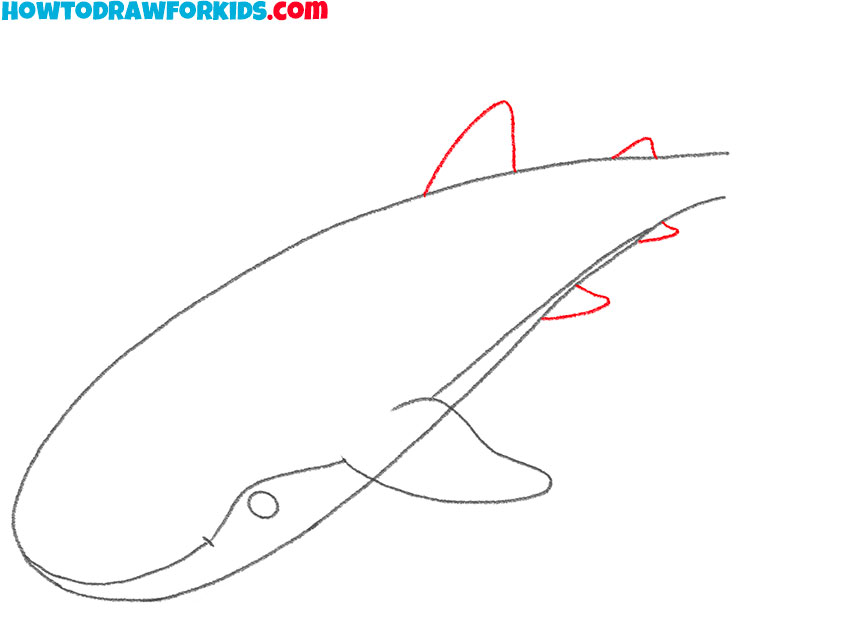 how to draw a whale shark easy