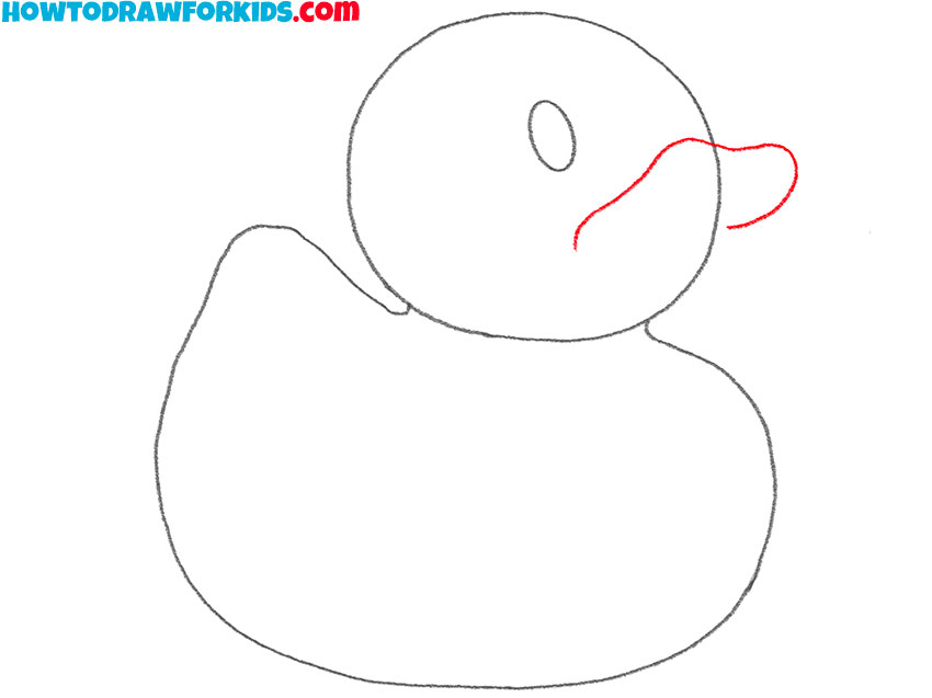 how to draw an easy rubber duck