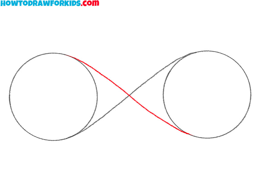 infinity sign drawing guide