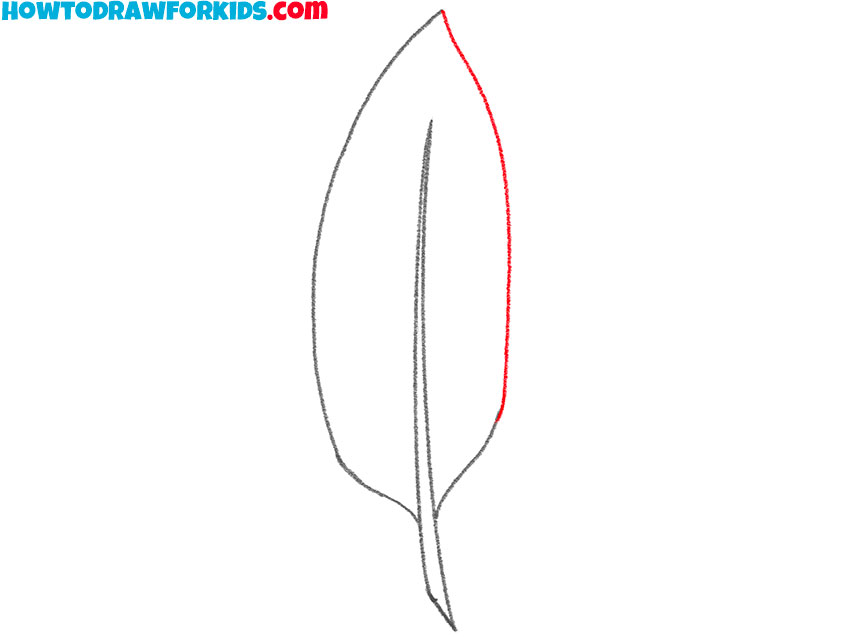 How to Draw a Feather Step by Step - EasyLineDrawing