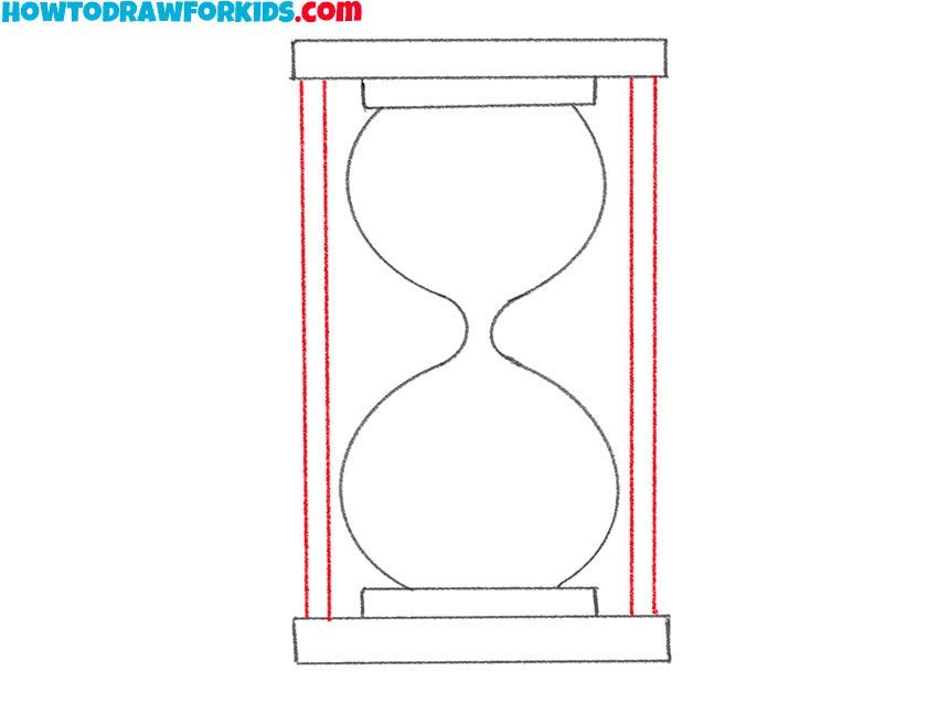 hourglass drawing lesson