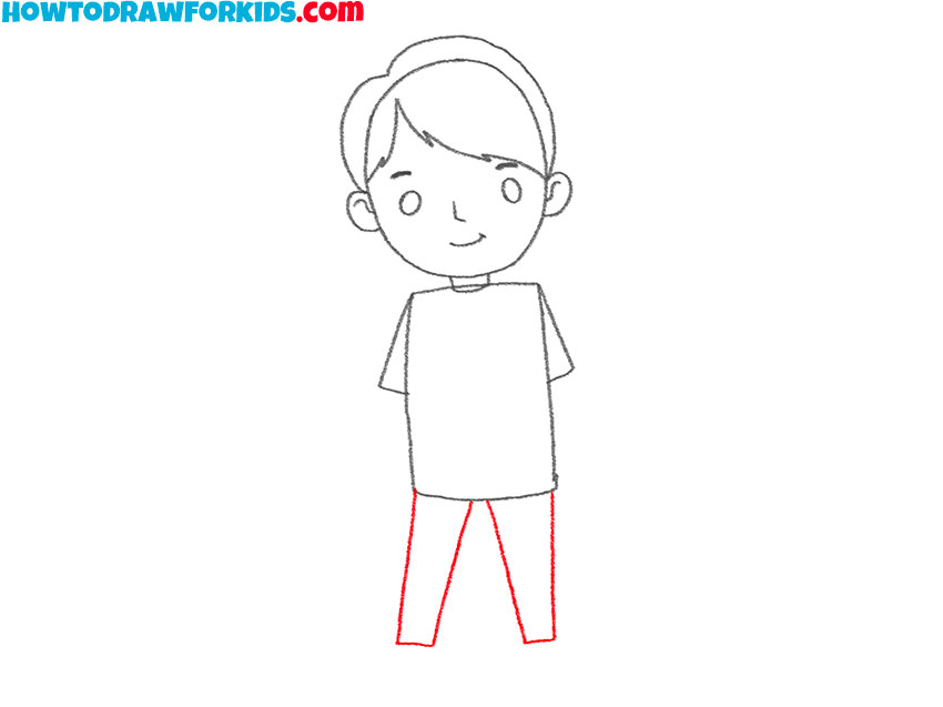how to draw a boy easy