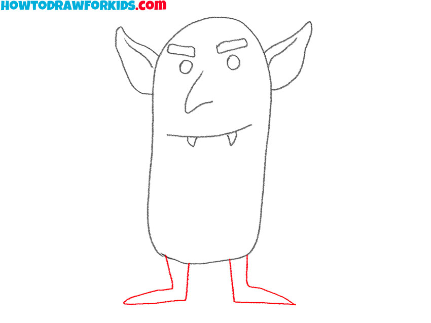 how to draw a goblin for beginners