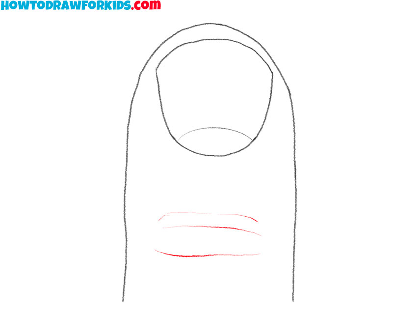 how to draw a nail for kindergarten
