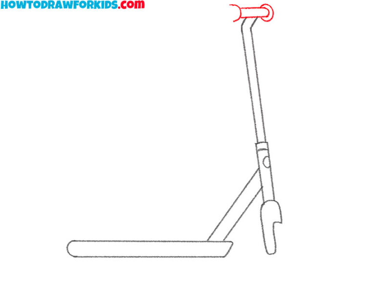 How to Draw a Scooter Easy Drawing Tutorial For Kids