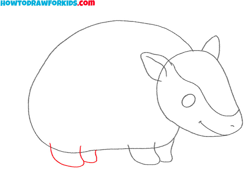 how to draw a simple armadillo