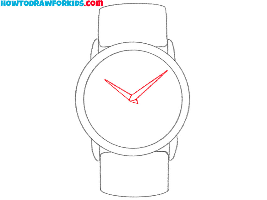 how to draw a simple watch