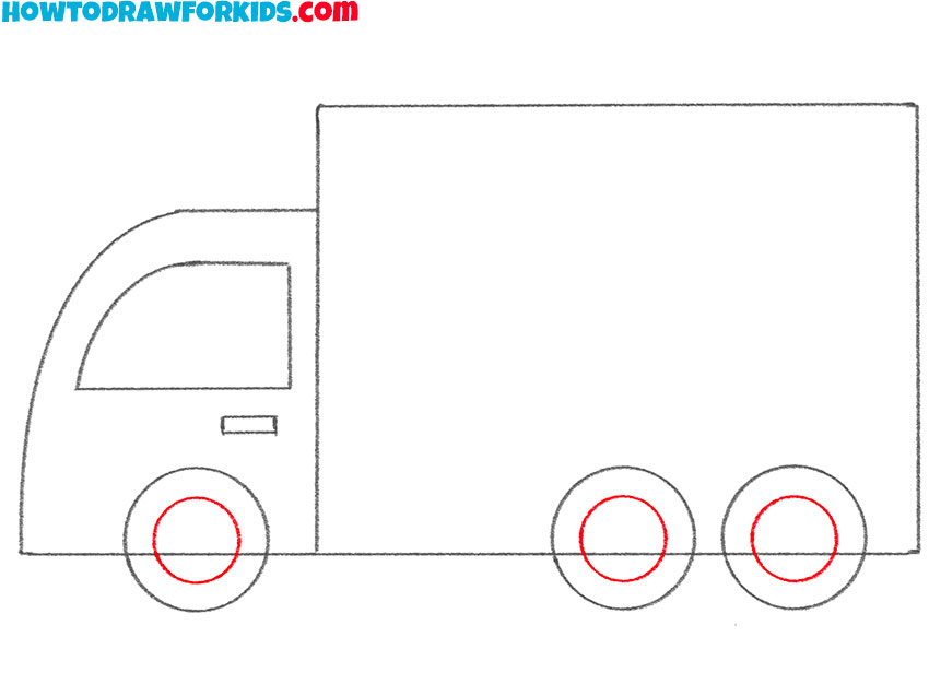 how to draw a truck cartoon