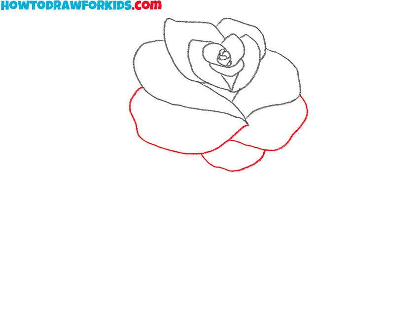 rose with thorns drawing lesson