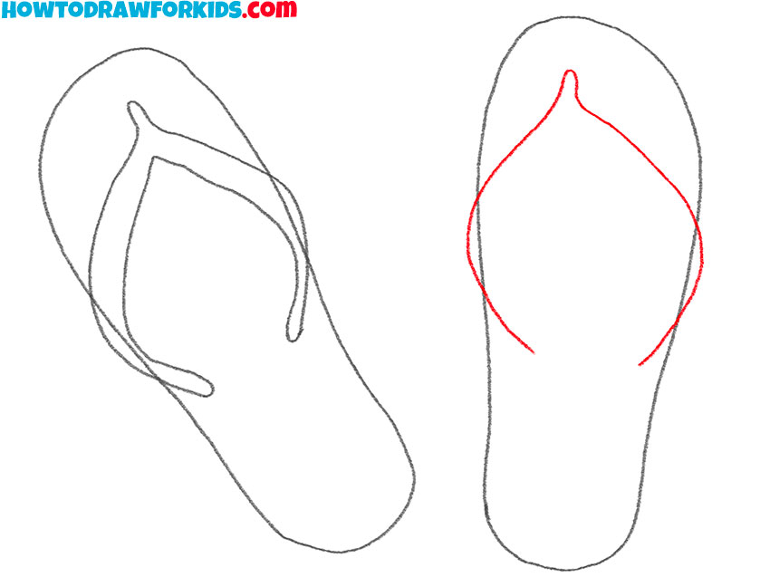 sandals drawing tutorial