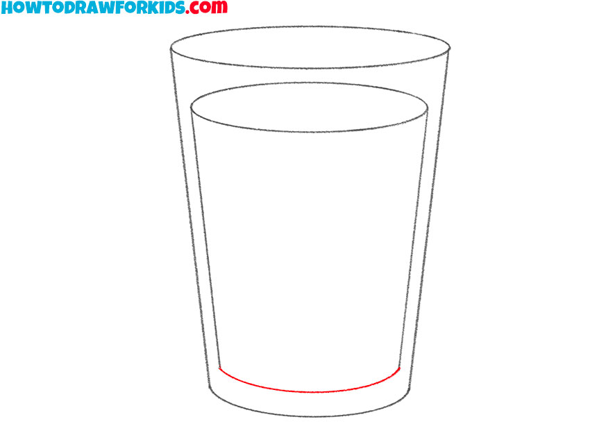 glass of water drawing tutorial