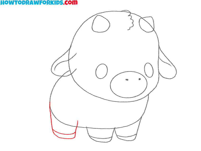 how to draw a cow cartoon easy
