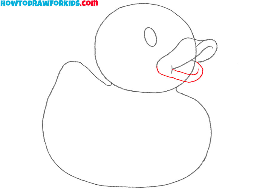 how to draw a cute rubber ducky
