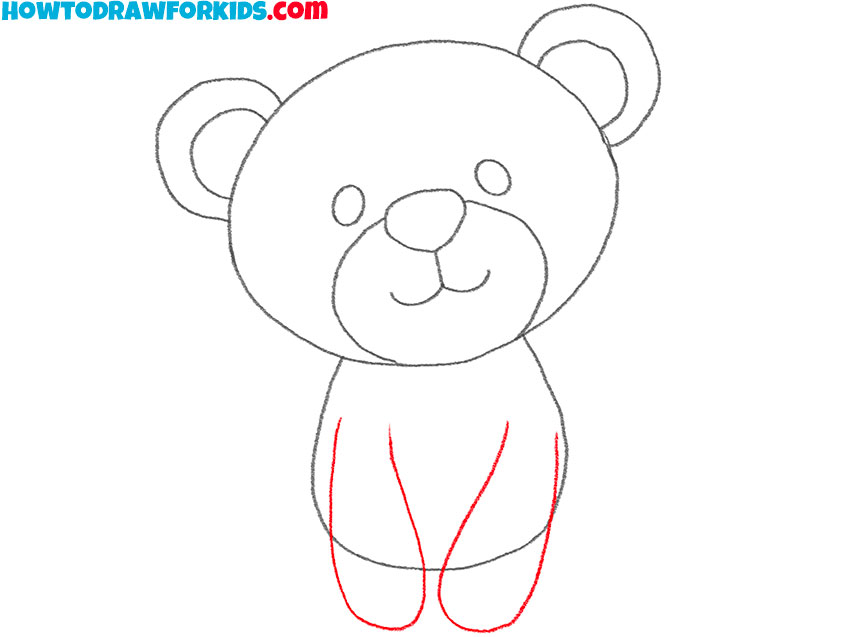 how to draw a realistic teddy bear step by step